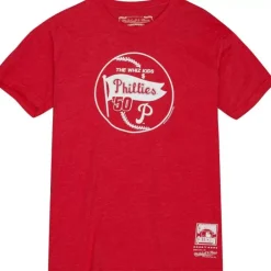 Men Mitchell & Ness T-Shirts & Tops-Whiz Kids Philadelphia Phillies