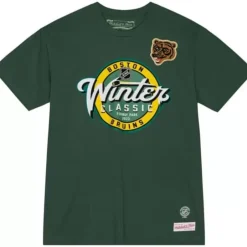 Men Mitchell & Ness T-Shirts & Tops-Winter Classic Lockup Tee Boston Bruins