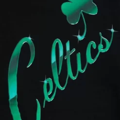 Woman Mitchell & Ness Hoodies & Sweatshirts-Womens Big Face 4.0 Crop Hoodie Boston Celtics