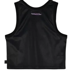 Woman Mitchell & Ness T-Shirts & Tops-Womens Big Face 4.0 Crop Tank Los Angeles Lakers