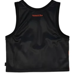 Woman Mitchell & Ness T-Shirts & Tops-Womens Big Face 4.0 Crop Tank New York Knicks