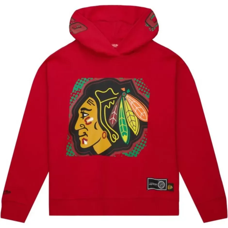 Men Mitchell & Ness Hoodies & Sweatshirts-Women'S Big Face 7.0 Hoodie Chicago Blackhawks