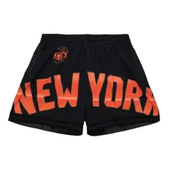 Woman Mitchell & Ness Shorts-Womens Big Face 4.0 Shorts New York Knicks