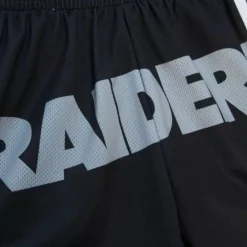 Woman Mitchell & Ness Shorts-Womens Big Face 3.0 Shorts Oakland Raiders