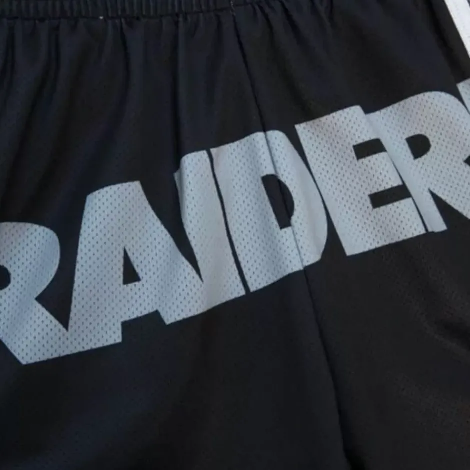 Woman Mitchell & Ness Shorts-Womens Big Face 3.0 Shorts Oakland Raiders