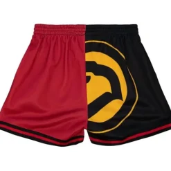 Woman Mitchell & Ness Shorts-Womens Big Face Shorts 5.0 Atlanta Hawks
