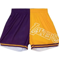 Woman Mitchell & Ness Shorts-Womens Big Face Shorts 5.0 Los Angeles Lakers