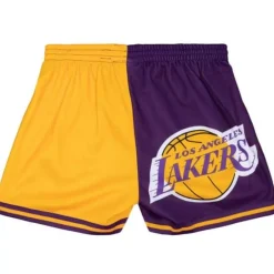 Woman Mitchell & Ness Shorts-Womens Big Face Shorts 5.0 Los Angeles Lakers