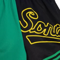 Woman Mitchell & Ness Shorts-Womens Big Face Shorts 5.0 Seattle Supersonics