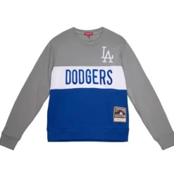 Woman Mitchell & Ness Hoodies & Sweatshirts-Women'S Color Block Crew 2.0 Los Angeles Dodgers