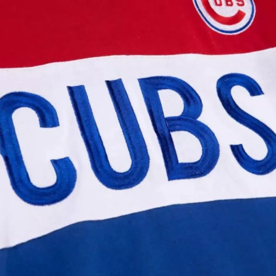 Woman Mitchell & Ness Hoodies & Sweatshirts-Women'S Color Block Crew 2.0 Chicago Cubs
