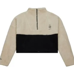 Woman Mitchell & Ness Hoodies & Sweatshirts-Womens Cozyfield Half Zip Pullover Portland Trail Blazers