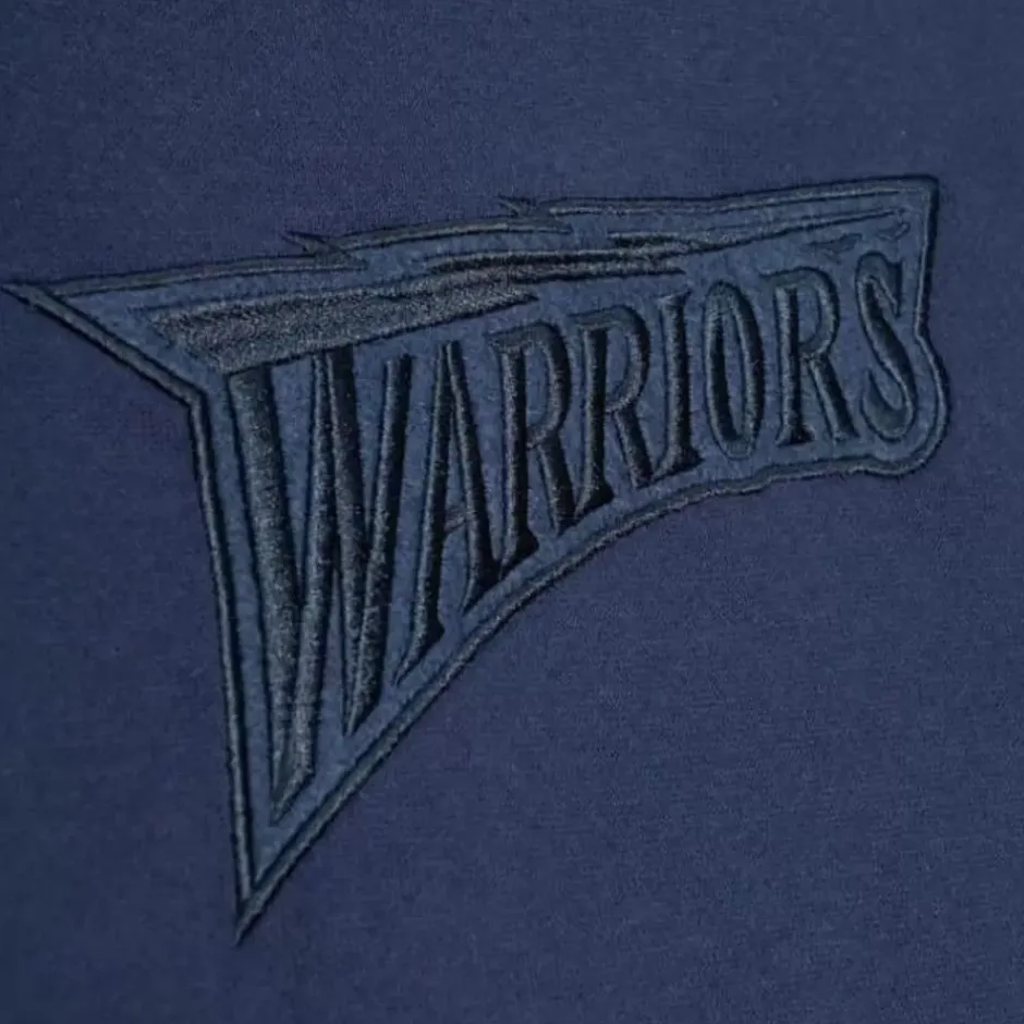 Men Mitchell & Ness Hoodies & Sweatshirts-Womens Funnel Neck Fleece 3.0 Golden State Warriors