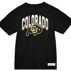 Woman Mitchell & Ness T-Shirts & Tops-Women'S Halftime Arch Tee University Of Colorado Boulder