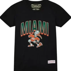 Woman Mitchell & Ness T-Shirts & Tops-Women'S Halftime Tee University Of Miami