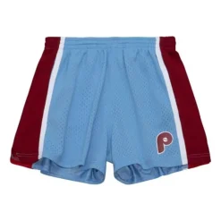 Woman Mitchell & Ness Shorts-Womens Jump Shot Shorts Philadelphia Phillies