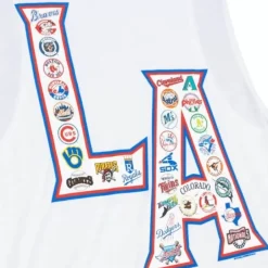Woman Mitchell & Ness T-Shirts & Tops-Womens La All Over Print Tee