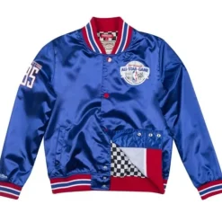 Woman Mitchell & Ness Jackets & Outerwear-Women'S Lightweight Satin Jacket Nba All Star