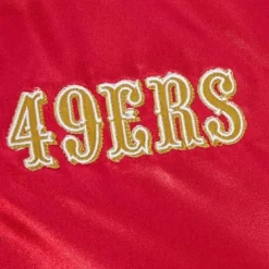 Men Mitchell & Ness Jackets & Outerwear-Womens Lightweight Satin Jacket San Francisco 49Ers