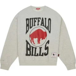 Woman Mitchell & Ness Hoodies & Sweatshirts-Women'S Logo Lightweight Crew 3.0 Buffalo Bills