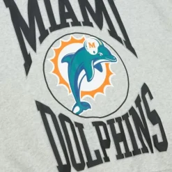 Woman Mitchell & Ness Hoodies & Sweatshirts-Women'S Logo Lightweight Crew 3.0 Miami Dolphins