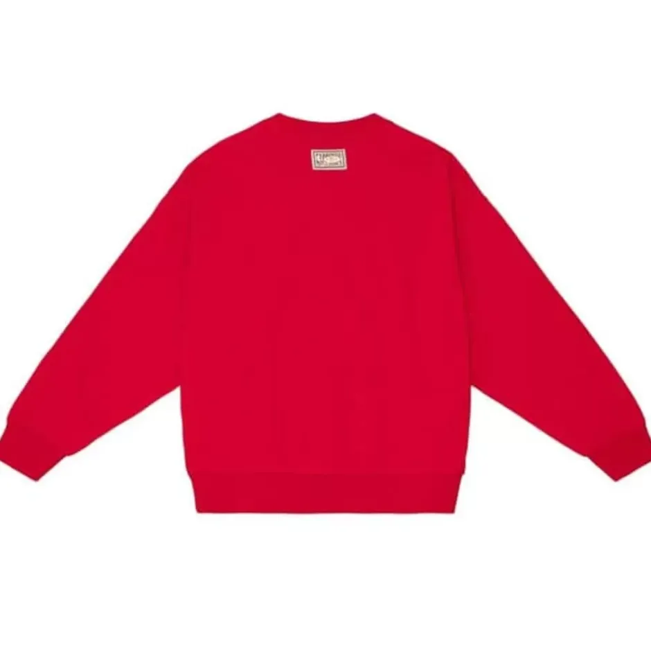 Men Mitchell & Ness Hoodies & Sweatshirts-Womens Logo Lightweight Fleece Chicago Bulls