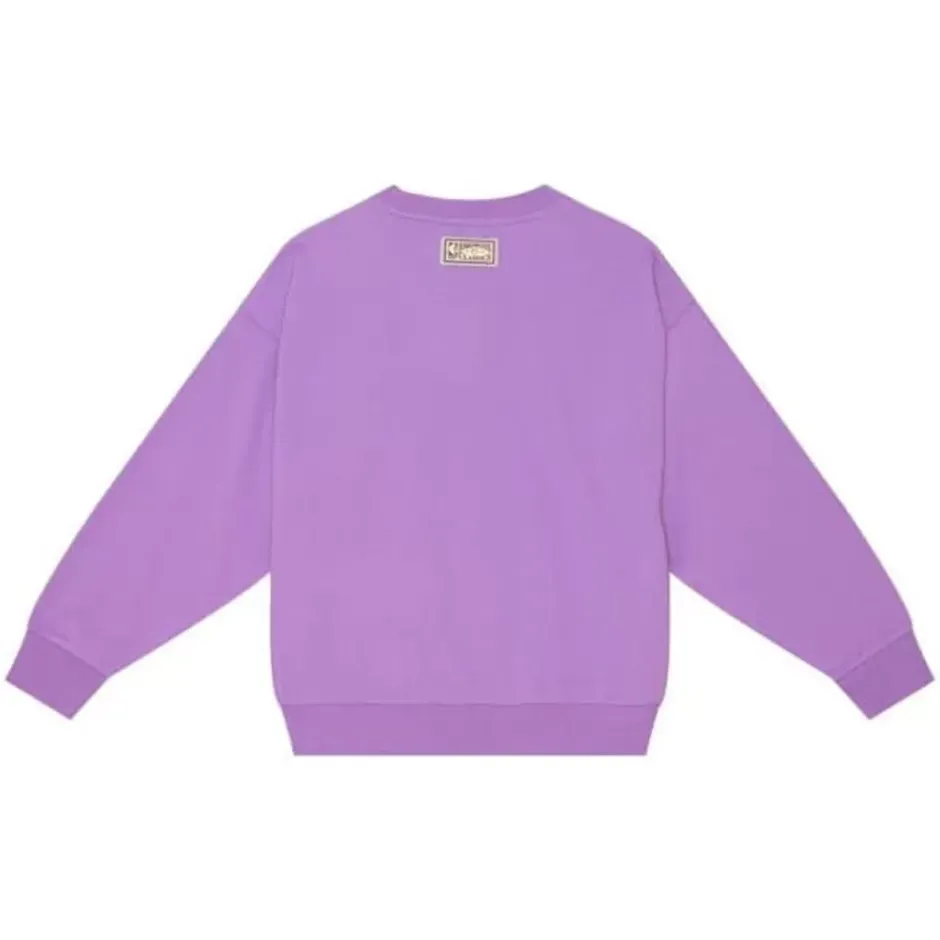 Men Mitchell & Ness Hoodies & Sweatshirts-Womens Logo Lightweight Fleece Los Angeles Lakers