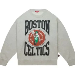 Woman Mitchell & Ness Hoodies & Sweatshirts-Women'S Logo Lt Crew 3.0 Boston Celtics
