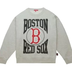 Woman Mitchell & Ness Hoodies & Sweatshirts-Women'S Logo Lt Crew 3.0 Boston Red Sox