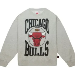 Woman Mitchell & Ness Hoodies & Sweatshirts-Women'S Logo Lt Crew 3.0 Chicago Bulls