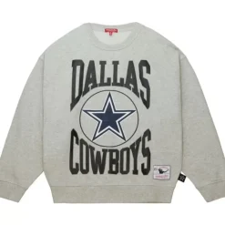 Woman Mitchell & Ness Hoodies & Sweatshirts-Women'S Logo Lt Crew 3.0 Dallas Cowboys