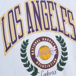 Woman Mitchell & Ness Hoodies & Sweatshirts-Womens Logo Lt Crew 2.0 Los Angeles Lakers