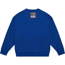 Woman Mitchell & Ness Hoodies & Sweatshirts-Womens Logo Lt Crew 2.0 Milwaukee Brewers