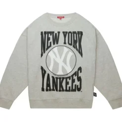 Woman Mitchell & Ness Hoodies & Sweatshirts-Women'S Logo Lt Crew 3.0 New York Yankees