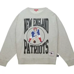 Woman Mitchell & Ness Hoodies & Sweatshirts-Women'S Logo Lt Crew 3.0 New England Patriots