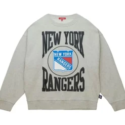 Woman Mitchell & Ness Hoodies & Sweatshirts-Women'S Logo Lt Crew 3.0 New York Rangers