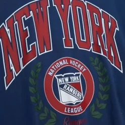 Woman Mitchell & Ness Hoodies & Sweatshirts-Womens Logo Lt Crew 2.0 New York Rangers