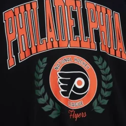 Woman Mitchell & Ness Hoodies & Sweatshirts-Womens Logo Lt Crew 2.0 Philadelphia Flyers