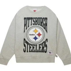 Woman Mitchell & Ness Hoodies & Sweatshirts-Women'S Logo Lt Crew 3.0 Pittsburgh Steelers
