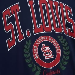 Woman Mitchell & Ness Hoodies & Sweatshirts-Womens Logo Lt Crew 2.0 St. Louis Cardinals