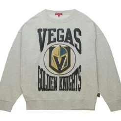 Woman Mitchell & Ness Hoodies & Sweatshirts-Women'S Logo Lt Crew 3.0 Vegas Golden Knights
