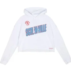 Woman Mitchell & Ness T-Shirts & Tops-Womens M&N X Dj Screw Screwville Crop Pullover