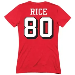 Woman Mitchell & Ness T-Shirts & Tops-Womens Name & Number Tee San Francisco 49Ers Jerry Rice