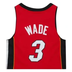 Woman Mitchell & Ness T-Shirts & Tops-Womens N&N Crop Tank Miami Heat 2005 Dwyane Wade