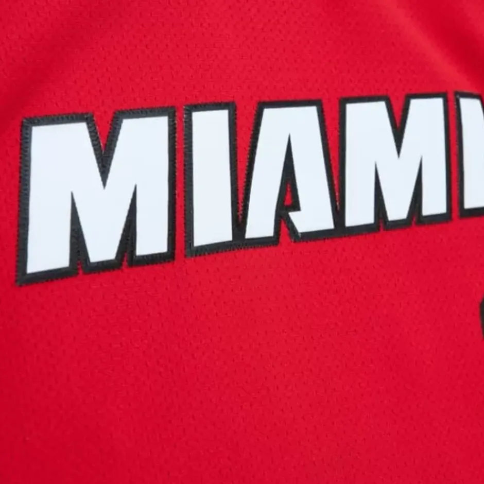 Woman Mitchell & Ness T-Shirts & Tops-Womens N&N Crop Tank Miami Heat 2005 Dwyane Wade