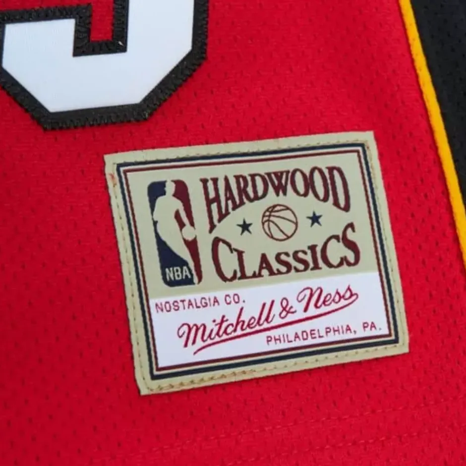 Woman Mitchell & Ness T-Shirts & Tops-Womens N&N Crop Tank Miami Heat 2005 Dwyane Wade