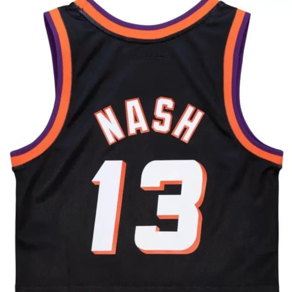 Woman Mitchell & Ness T-Shirts & Tops-Womens N&N Crop Tank Phoenix Suns 1996 Steve Nash