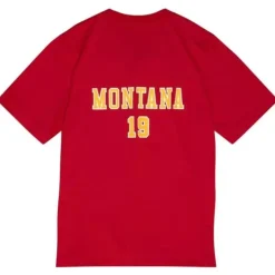 Woman Mitchell & Ness T-Shirts & Tops-Womens N&N Fashion Top Kansas City Chiefs Joe Montana