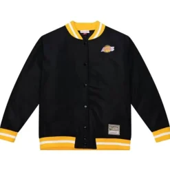 Men Mitchell & Ness Jackets & Outerwear-Womens Puffer Jacket Los Angeles Lakers