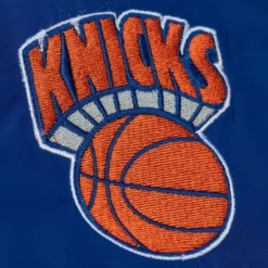 Men Mitchell & Ness Jackets & Outerwear-Womens Puffer Jacket New York Knicks